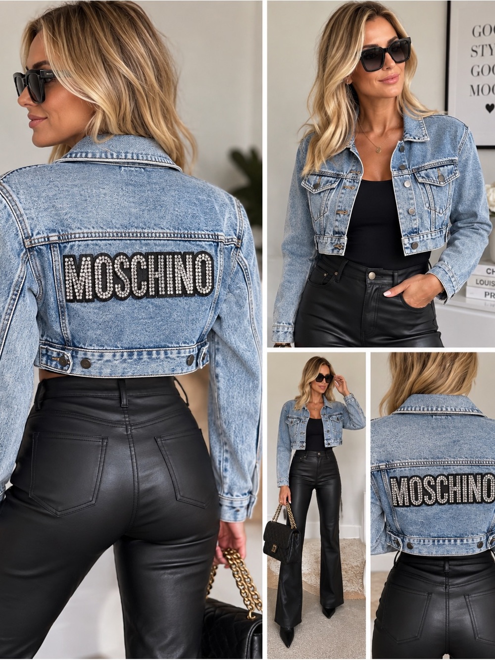 ✨ RARE H&M x MOSCHINO collaboration denim jacket! ✨